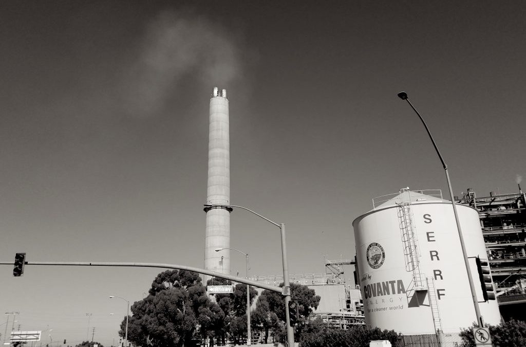 incinerator smokestack